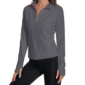 Custom Quick Dry Good Quality Fitness Active <b>Jackets</b> With Zipper Running Workout Women Activewear <b>Yoga</b> Sport Long Sleeve Gym - Product Image 1