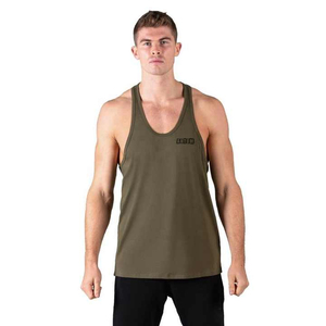 Mens Quick Dry Breathable Eco-friendly Cotton/bamboo Tank Top Gym Fitness Casual Skinny 220g Sublimation Printed Solid Knitted - Product Image 3