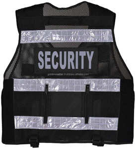 Vêtements de sécurité réfléchissants à haute visibilité personnalisés, 100% polyester, gilet tactique de sécurité routière, uniforme de garde, poche multifonctionnelle - Product Image 3