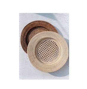 Plato de ratán fuerte con encanto rústico, perfecto para comedores, villas, hoteles, restaurantes y casas de lujo - Product Image 6
