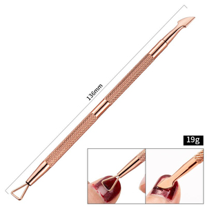 1Pc Stainless Steel Nail <b>Cuticle</b> Pusher Nail Art <b>Cuticle</b> Scissors UV Gel Polish Remove Manicure Care Groove Clean <b>Tools</b> - Product Image 3