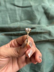 Anillo de Diamante Tallado en Oro Amarillo de 14K, Cultivado en Laboratorio, Certificado IGI, Joyería Elegante, Diseño Atemporal, Brillo Natural, Anillo de Compromiso, Oro Estilo Sty - Product Image 4