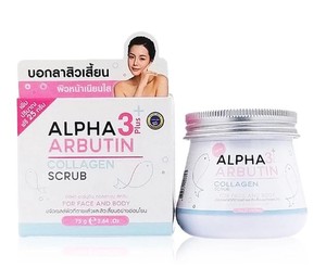 Exfoliante de colágeno Alpha 3 plus Arbutin 75g producto de Tailandia - Product Image 1