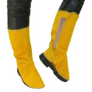 Protège-chaussures de soudeur en cuir de vachette robuste de qualité supérieure – Équipement de protection pour le soudage et la brasage - Product Image 1