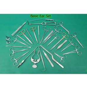 Juego de 41 Instrumentos Quirúrgicos Manuales de Acero de Alta Calidad para Oído, Nariz y Garganta, Aprobado por CE por Dentavex - Product Image 1