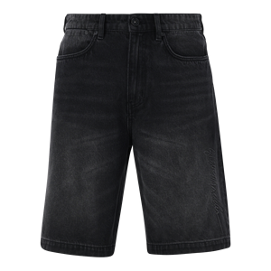 Custom Black Denim Shorts Manufacturer OEM ODM Men Streetwear Washed Distressed Jean Shorts Bulk Wholesale - Product Image 1