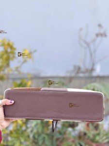 กระเป๋าใส่เครื่องม้วนผมหนังแท้ลายหนังวัวแบบตะวันตก ทนความร้อน ดีไซน์ทันสมัย เหมาะสำหรับจัดเก็บอุปกรณ์ทำผม - Product Image 4