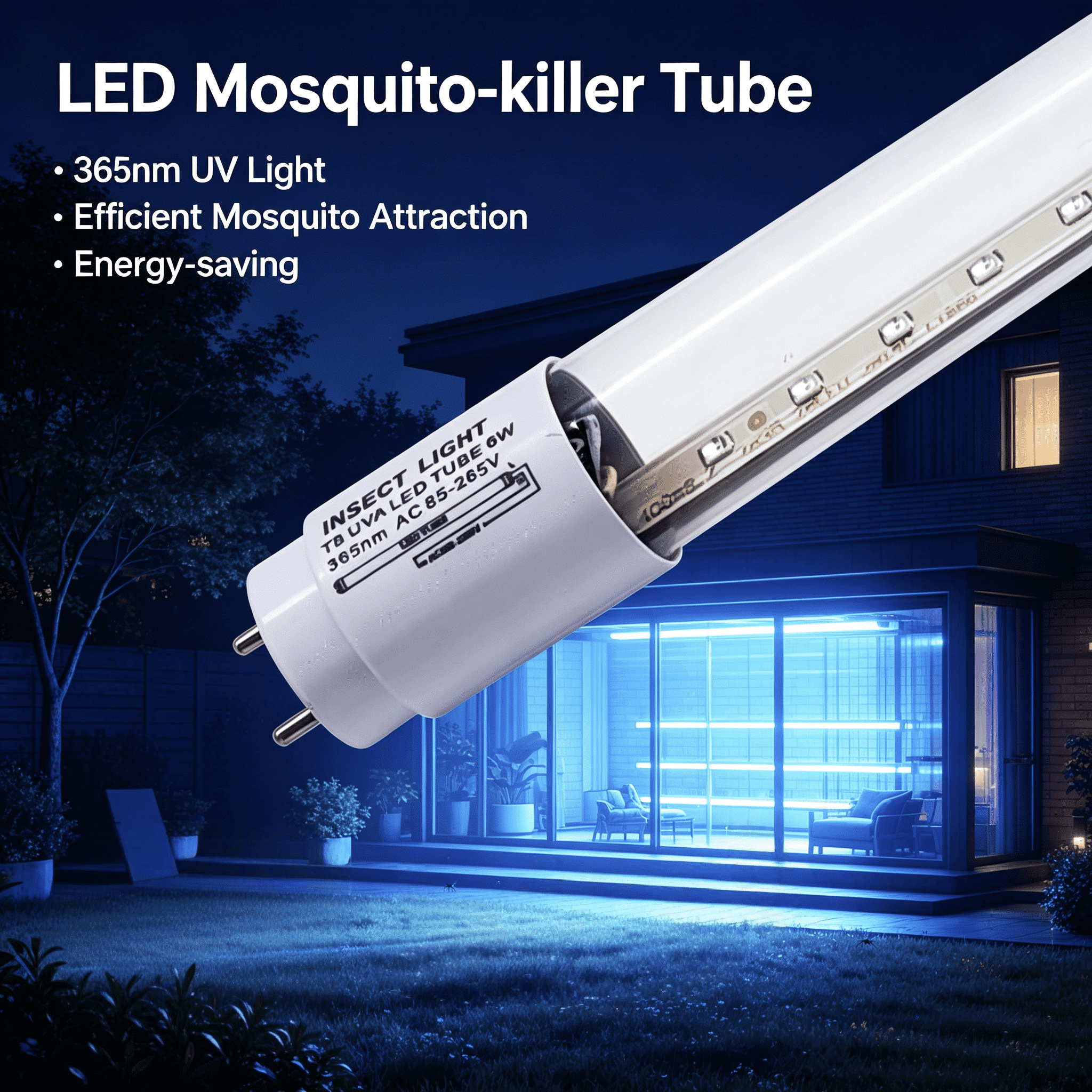Approval 4Feet Uv Led Mosquito Killer Lamp Tube T8 10W UVA Lamp Led Tube