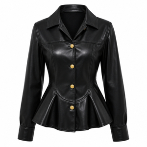 Vestes de moto en cuir véritable de haute qualité 100% authentique pour femmes, vestes de moto pour la course, en vente - Product Image 5