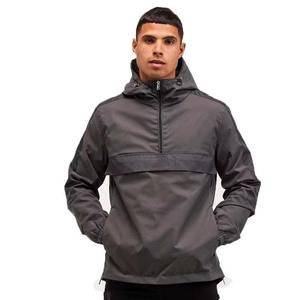 Veste coupe-vent vert olive personnalisée avec poches à rabat sur le devant, deux poches latérales, poignets élastiques et ourlet réglable - Product Image 6
