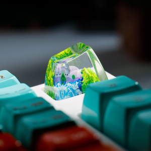 Teclas Artesanales Bosque Místico, Teclas Artesanales Personalizadas, Teclas Anime Lindas, Teclas Verdes, Juego de Teclas, Teclas de Madera - Product Image 5