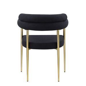 Set di 2 Sedie da Pranzo Woker in Stile Mid-Century Modern, Sedie per Cucina e Sala da Pranzo con Schienale in Boucle e Rivestimento in Sherpa - Product Image 4