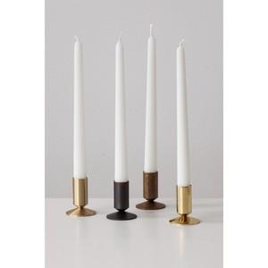 ชุดเชิงเทียนทองเหลืองดีไซน์โดดเด่น พร้อมสีดำและสีทอง สำหรับตกแต่งบ้าน - Product Image 3