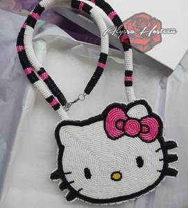 Handmade Classic Floral Embroidery Eco-Friendly Beaded <b>Keychain</b> <b>Customized</b> Shape for Weddings Holidays Birthday Celebrations - Product Image 4