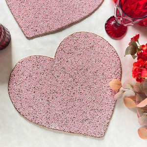 Multi color Floral Design <b>Table</b> <b>Runner</b> Place mats Best Home Decor Coaster Mat Beaded Embroidered <b>Table</b> Decor for Weddings - Product Image 6