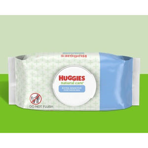 Toallitas Húmedas para Bebé Huggies Natural Care Sensitive, Sin Perfume, Hipoalergénicas, 99% Agua Purificada, 12 Paquetes (768 Toallitas en Total) - Product Image 5