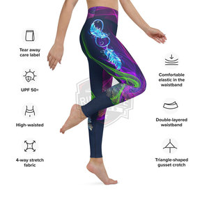 New Style Custom Made Yoga <b>Legging</b> with Elastic Waist Solid <b>Pattern</b> High Quality Customized Colors Made in Pakistan - Product Image 6