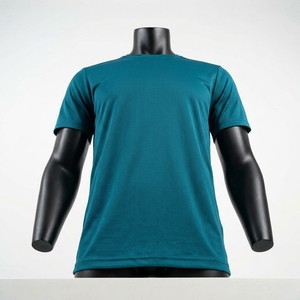T-shirt de sport pour homme, coupe ajustée, tricoté, séchage rapide, respirant, polyester écologique, léger, pour entraînement athlétique - Product Image 5