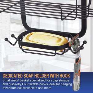 Export Quality Bathroom Organizer Shelf with Heavy Metal <b>Frame</b> for Storage Display and Decoration Available At Best Market Price - Product Image 2