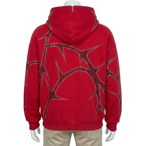 Sweat à capuche de luxe en strass de cristal - Sweat à capuche unisexe en polaire pour l'hiver, streetwear, tenue décontractée, sweat à capuche avec logo personnalisé - Product Image 2