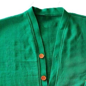 Green Yellow University Customized Unisex Open Front Chenille Knitted Winter <b>Cardigan</b> <b>Sweater</b> Wool/Acrylic - Product Image 4