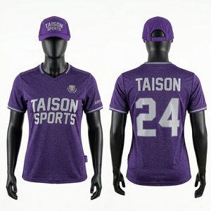 เสื้อยืดทำงานผู้หญิง ผ้าโพลีเอสเตอร์ระบายอากาศ 150 GSM พรีเมียม สีเขียวอมฟ้าขาว พิมพ์ลายแบบซับลิเมชั่น โลโก้สั่งทำได้ ทรงแอธเลติก - Product Image 3