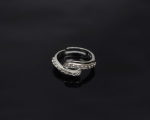 White Gold Diamond Engagement <b>Ring</b> Pave Setting Minimalist Style Women's Band Round Brilliant Cut - Product Image 5