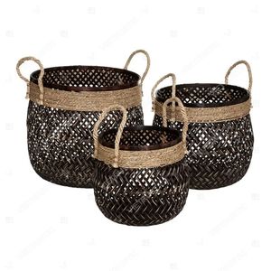 THE COLLAR COLLECTION ตะกร้าเก็บของปรับขนาดได้ ตะกร้าหวายไม้ไผ่ ผลิตภัณฑ์จัดระเบียบบ้าน หมวดหมู่สินค้าสำหรับบ้าน - Product Image 5