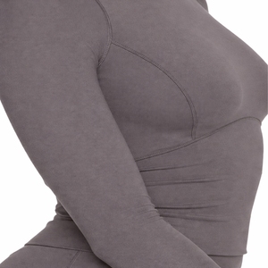 Camiseta de Yoga para Mujer, Manga Larga, Sin Costuras, Ropa Deportiva Transpirable, de Secado Rápido, Elástica, Suave al Tacto, Ajuste Delgado, Diseño Personalizado en la Parte Delantera - Product Image 6