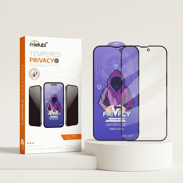 Meitubl Anti-static Privacy Screen Protector Screen for S25/S26 Ultra & 15/16 Pro Max 9H 28° Privacy Anti-Static Tempered Glass
