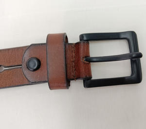 Ceinture en cuir élégante tendance pour homme, idéale pour les costumes formels et les pantalons de bureau, ceinture en cuir véritable de qualité supérieure pour homme, utilisation à long terme - Product Image 2