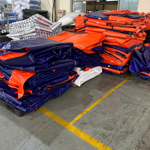 Lona de Plástico PE de Alta Resistencia, Azul/Naranja, Gran Durabilidad, Opciones de Tamaño y Color, Impermeable - Product Image 2