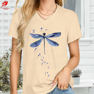 เสื้อยืดพิมพ์ลายสกรีนสำหรับผู้หญิง พรีเมียม เนื้อผ้าฝ้ายนุ่ม น้ำหนักเบา สวมใส่สบาย แฟชั่นลำลองสำหรับฤดูร้อน สไตล์สตรีท - Product Image 6
