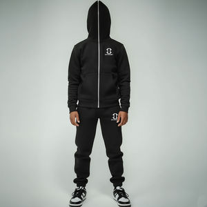 Sudadera con capucha y cremallera completa para hombre, estilo vintage, lavado ácido, informal, ecológica, personalizada, ligera, de forro polar, para correr y hacer ejercicio. - Product Image 2