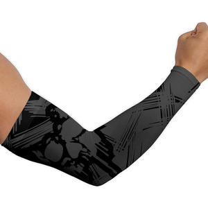 Mangas de compresión personalizadas con diseño impreso del fabricante, protección UV, ajustables, para baloncesto - Product Image 2