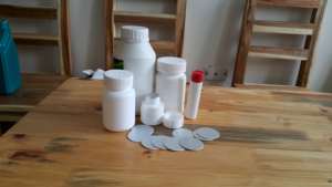Waterproof Custom Size PS Foam Non-Spill Seal Liner <b>Bottle</b> Stopper Cap Seals Pressure Sensitive Lids Directly Vietnam - Product Image 5