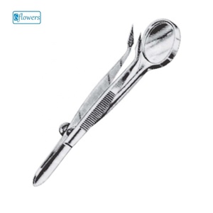 Pinces Stieglitz 6 fleurs avec miroir grossissant pour usage ORL, instrument chirurgical manuel de classe I certifié CE - Product Image 1