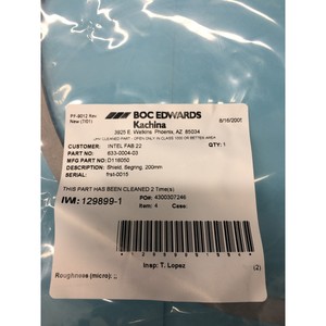 D116050 SHIELD, SEGRING, 200MM, 120340 - อุปกรณ์และชิ้นส่วนเซมิคอนดักเตอร์ระดับโลกที่เชื่อถือได้ - Product Image 1