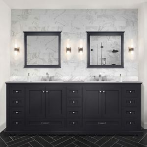 Mobile Bagno Doppio per Cucina o Bagno con Top in Marmo di Carrara 84 Pollici L X 22 Pollici D - Product Image 2