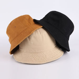 Unisex Soft Touch <b>Plain</b> Bucket Hat Lightweight Breathable Cotton Casual Outdoor Sun Protection <b>Cap</b> - Product Image 5