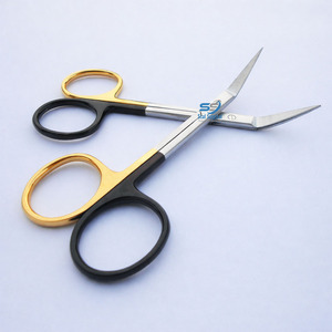 Tijeras Wilmer Converse Angled on Flat 4.25, Instrumento Quirúrgico Oftálmico de Acero Inoxidable Alemán - Product Image 1