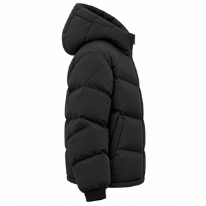 Blouson d'hiver pour homme à capuche, personnalisé, nouvelle collection 2026, haute qualité, coupe-vent, respirant, avec fermeture éclair et logo frontal, marque privée - Product Image 6