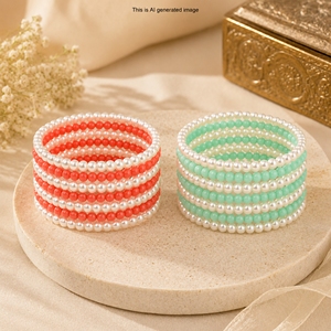 Handmade Beaded <b>Bracelet</b> for Women Pearl Crystal <b>Stretch</b> <b>Bracelet</b> Fashion Jewelry Gift for Girls Daily Wear Accessory - Product Image 3