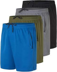 Shorts de plage et de sport pour hommes personnalisés de haute qualité, taille mi-haute, décontractés, en tissu tissé, avec cordon de serrage et motif imprimé - Product Image 2