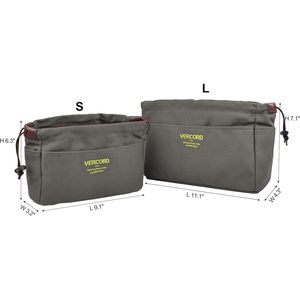 Grande Organizer per Borsa in Tela Verde Militare con 10 Tasche, Robusto Inserto per Borsa da Donna - Product Image 2