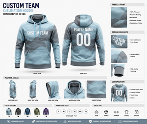 Sudadera con Capucha Sublimada a Todo Color, Ropa Deportiva Personalizada para Equipos, Sudadera con Capucha con Estampado Duradero - Product Image 5