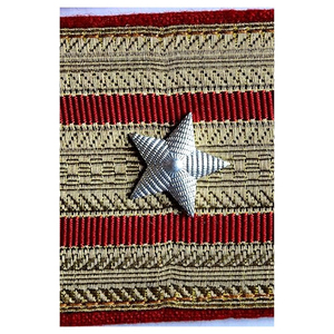 Épaulettes brodées à la main en fil de bullion découpé au laser, personnalisées pour la défense personnelle, faites à la main avec couleur et forme sur mesure - Product Image 2