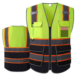 Chalecos de Seguridad de Algodón Impermeables con Logotipo Personalizado, Chaleco Reflectante de Tela Duradera de Primera Calidad, Chaleco de Seguridad de Malla 100% Poliéster - Product Image 3