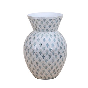 Jarrón de Mesa Premium de Madreperla, Mosaico de Conchas Hecho a Mano para Decoración de Interiores de Lujo - Product Image 5