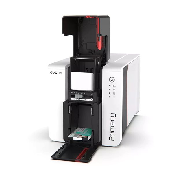 Evolis Primacy 2 Dual-Sided Expert Contactless Label Maker Printer Elatec TWN4 Legic NFC Encoder USB Interface 203dpi SDK Stock